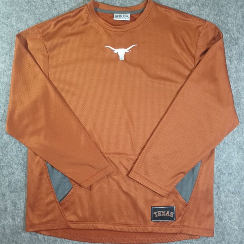 Texas Orange Texas Longhorns Majestic Pullover Jersey Size Large